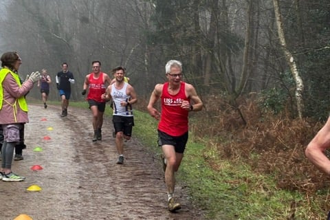 Liss Runner Dave Brown takes on the Alice Holt cross country