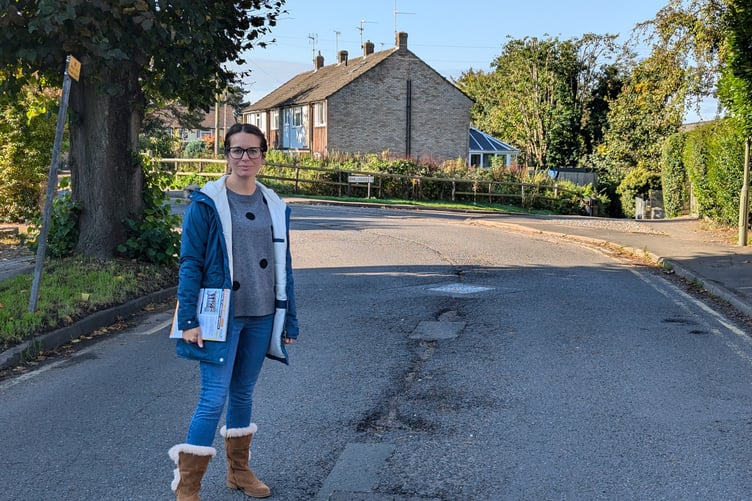 Theresa Meredith-Hardy is running a campaign to repair Farnham's potholes.