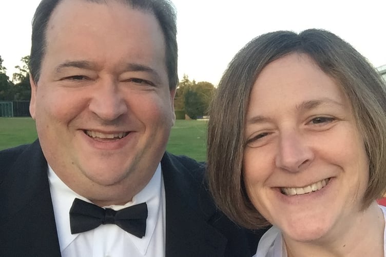 Phil and Dana Morris.Photo released February 5 2024. See SWNS story  SWCCsleave. A grief-stricken widow has slammed a private healthcare firm which she says made a catalogue of errors in the leadup to her husbands tragic death.  In December 2021, lecturer and writer Phil Morris, 48, was admitted into St Anthonys Hospital in Surrey  owned by private healthcare provider Spire  for a planned gastric sleeve operation.  This was supposed to be life changing for the dad-of-one, who had Type 2 diabetes and had always struggled with his weight.  However, just days after the £14,000 surgery, Phil died from a lack of oxygen  which his wife Dana and son Orson blame on the appalling care they say he received from those at Spire.