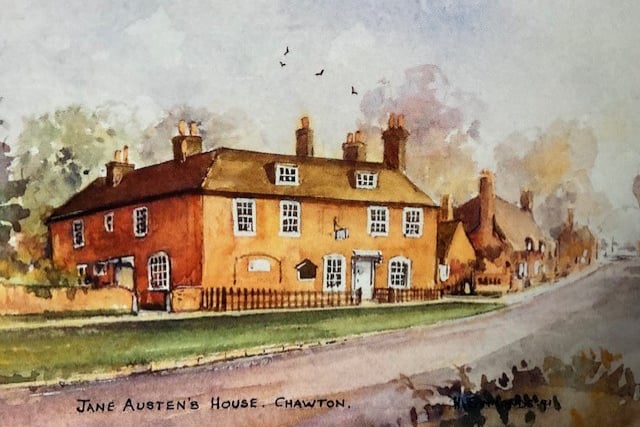Jane Austen's home captured by watercolour artist