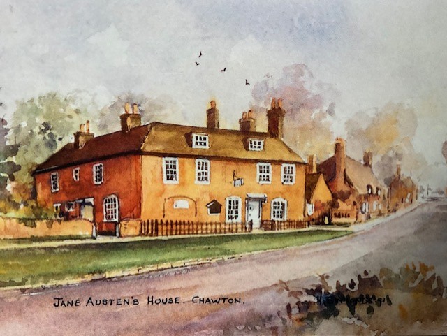 Jane Austen's home captured by watercolour artist