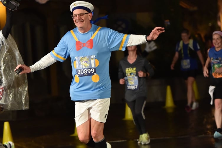 Steve King completes race three, the half marathon