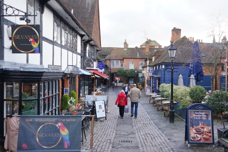 The Lion and Lamb Yard in Farnham.