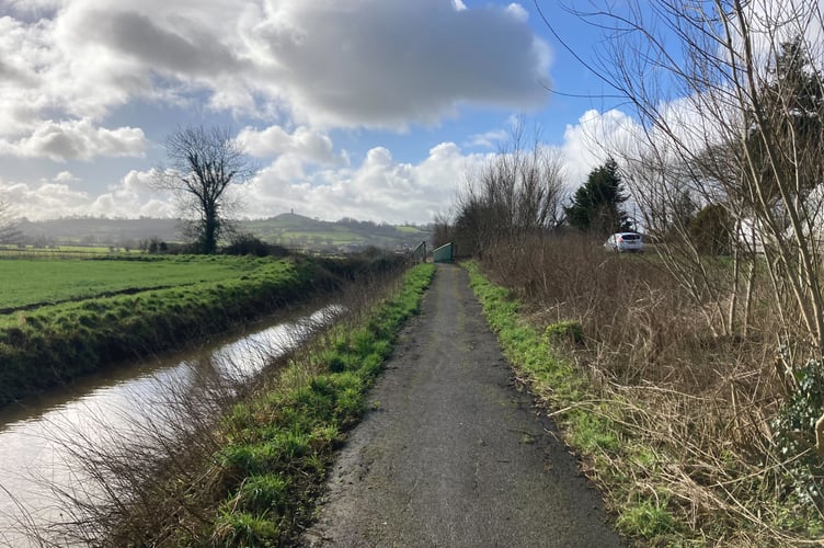 National Cycle Network Route 3 Along The A39 Wells Road In Glastonbury