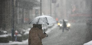 Moderate or heavy snow showers then sunny tomorrow