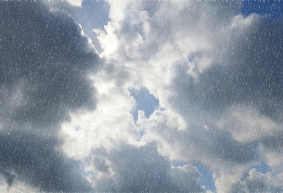 Patchy rain today with breezy conditions, moderate rain tomorrow