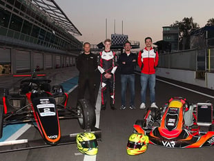 Sponsors continue to help Noah on karting glory quest in Europe