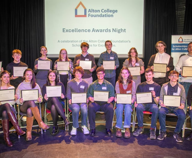 Celebration evening at Alton College as students receive scholarships
