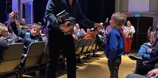 No judging here as David Walliams is a big hit with Farnham crowd