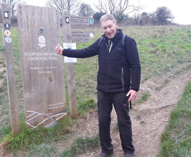 What a South Downs Way to fundraise as pensioner goes extra mile