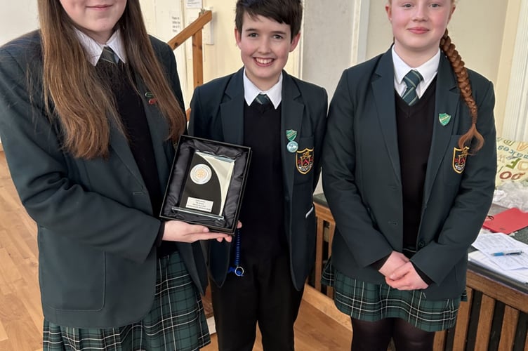 Eggar's School intermediate team, Rotary Youth Speaks Competition South East Area final winners, Reigate, March 1st 2025.