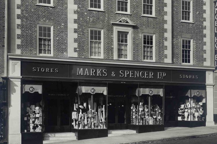 Guildford Marks & Spencer's store on its opening day in 1935.