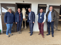 Damian Hinds MP befriends pony during trip to Broadlands in Medstead