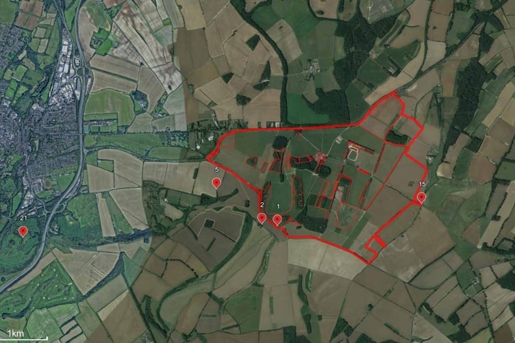 Boomtown Festival 2025 proposed site arial view