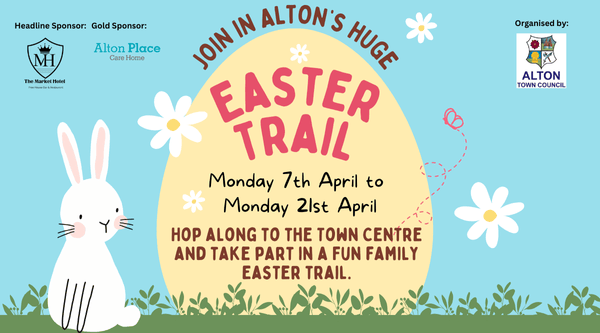 Hunt for 24 decorated eggs in Alton's Easter Trail