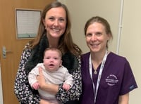 Farnham mum saved by NHS after losing 13 litres of blood