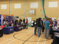 Alton College students discuss their futures at careers fair