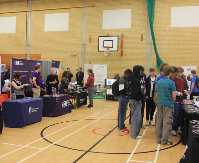 Alton College students discuss their futures at careers fair