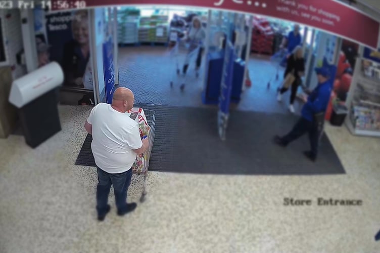 Video grab of a shoplift gang who filled 857 trollies with £130,000 worth of stolen goods handed themselves in - after police wrote them all an ultimatum letter.The six thieves targeted dozens of shops and supermarkets across Suffolk, Somerset, Surrey and Cornwall between January 2022 and February 2024. Photo released April 4 2025.CCTV footage captured them stuffing trollies to the brim with items - and brazenly leaving the stores after making no attempt to pay. They stole everything from toilet roll and nappies to alcohol and cleaning products - before they sold them on at cut-down rates in "their very own criminal supermarket chain".