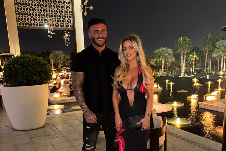 Abbey Moring with her boyfriend. Release date April 8 2025. A glam aesthetician has ditched the salon to join her boyfriend's scaffolding business - and turned the team into social media celebrities who are recognised on the street.  Abbey Moring, 27, works part-time for Stellar Scaffolding every week in her pink hard hat to help boost the business' YouTube channel views.  Climbing up onto rooftops and buildings to capture videos of the team working, Abbey says the channel has gone "crazy" since it started nine months ago.