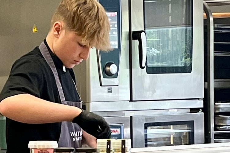 Ben Budd, 15 cooking in the Waitrose Kitchen