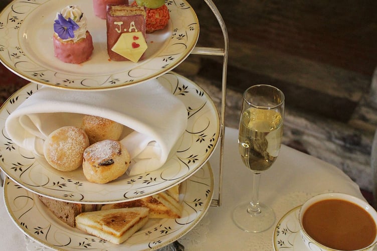 The Jane Austen themed afternoon tea comes with book themed sweet treats (but the book and quill is not included!)