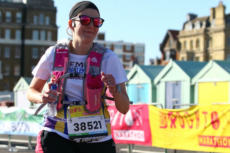 Gemma Reeder completed the Brighton marathon