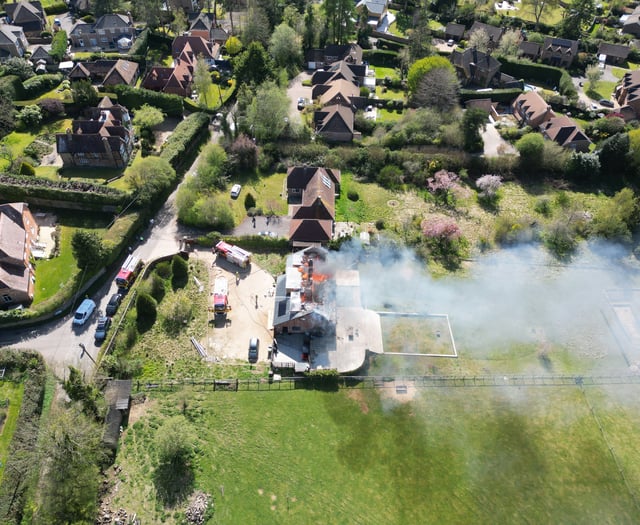 WATCH: Hampshire firefighters tackle serious house fire in Liss