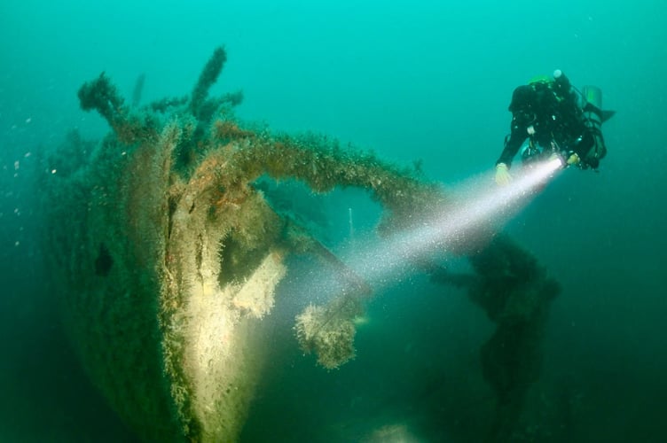 Dom Robinson, beside the shipwreck. A diver bought a shipwreck from World War One on Facebook Marketplace for £300 - because he "fancied" it. Dom Robinson, 53, first found a passion for exploring shipwrecks as a child and has been diving for over 40 years. He has identified 20 to 25 shipwrecks over the years and loves the history that goes with them. Dom came across an advert on Facebook marketplace in January 2025 for the shipwreck, the SS Almond Branch, and decided to go for it.