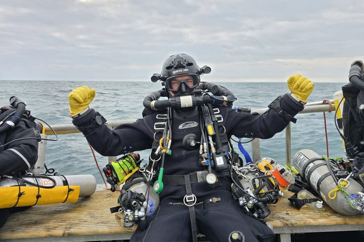 Dom Robinson, 53. A diver bought a shipwreck from World War One on Facebook Marketplace for £300 - because he "fancied" it. Dom Robinson, 53, first found a passion for exploring shipwrecks as a child and has been diving for over 40 years. He has identified 20 to 25 shipwrecks over the years and loves the history that goes with them. Dom came across an advert on Facebook marketplace in January 2025 for the shipwreck, the SS Almond Branch, and decided to go for it.