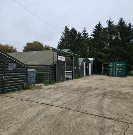 The industrial units to be demolished