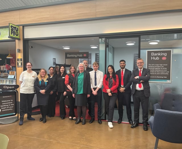Cheque out The Shed as banking hub opens in Bordon