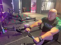 WATCH: Farnham man attempts marathon rowing world record