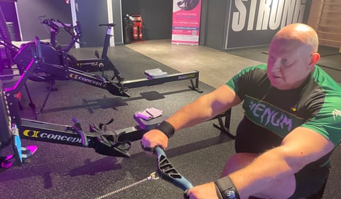WATCH: Farnham man attempts marathon rowing world record