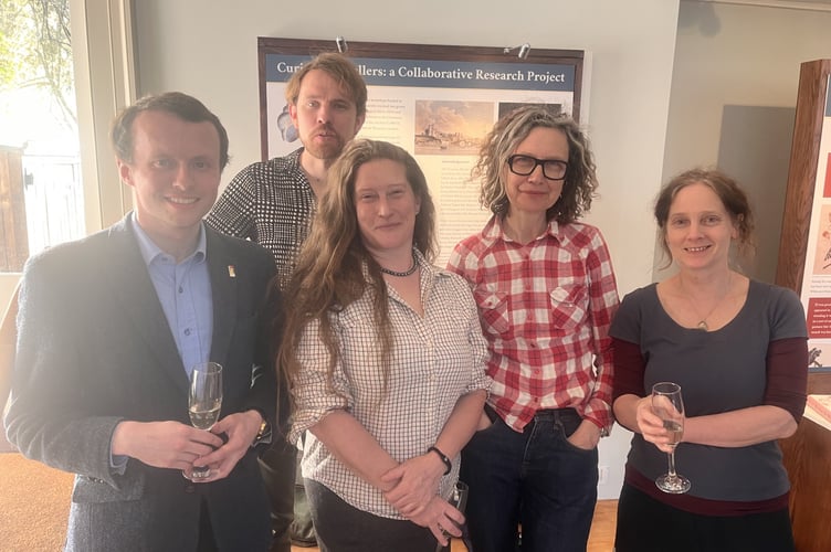 Edwin Rose, Rhys Kaminski-Jones, Stephanie Holt, Lisa Cardy and Mary-Ann Constantine, Curious Travellers Project, Gilbert White's House and Gardens, Selborne, April 2025.