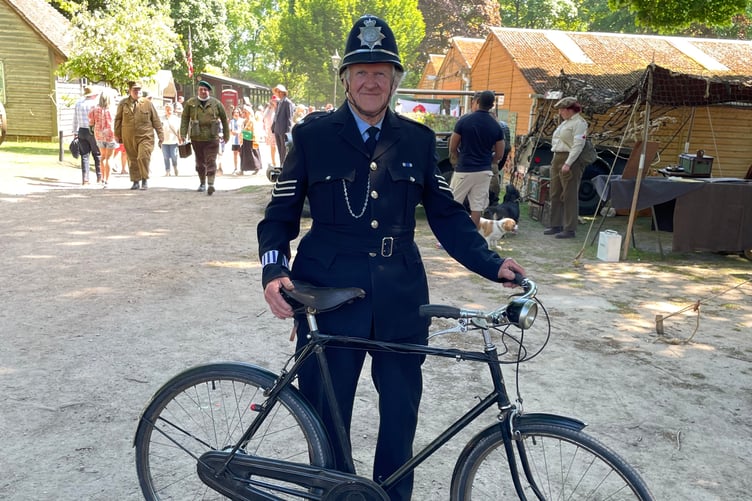 Philip Tracy of Elstead at Village at War 2025.