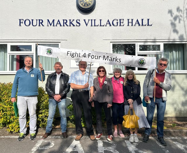 Villagers protest against prospect of 488 new homes in Four Marks