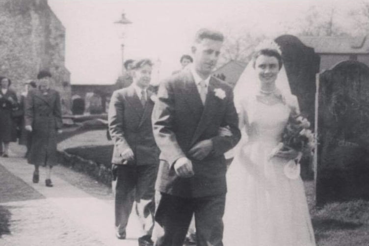 Sheila and Jeffrey Smith's wedding day