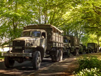 Crowds line streets for VE Day 80 convoy tribute across Hampshire