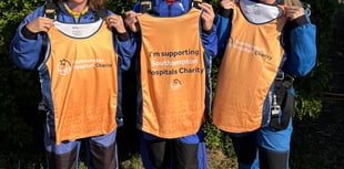 Sky diving trio from Eggar's School raise £2,000 for hospitals charity