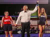 WATCH: Fighting fit beauty queen wins first boxing match