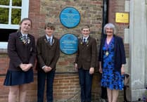 Blue plaque unveiled at Hindhead school for WWII hero