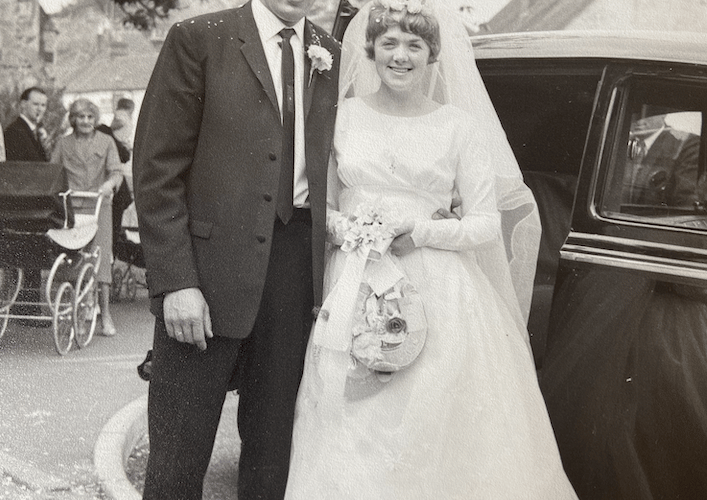 Ian and Doreen Quinnell were married at the Church of St Lawrence in Alton on June 5, 1965.