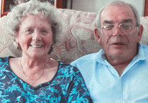 Diamond anniversary of boy and girl from opposite sides of road