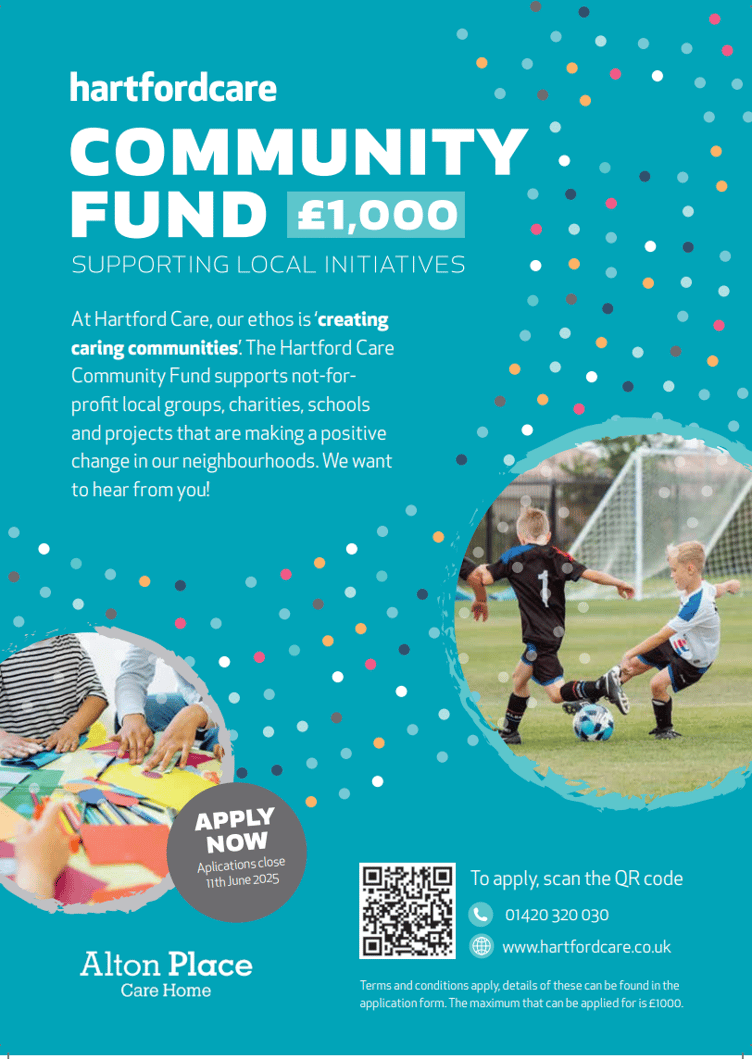 Hartford Care Community Fund poster, May 2025.