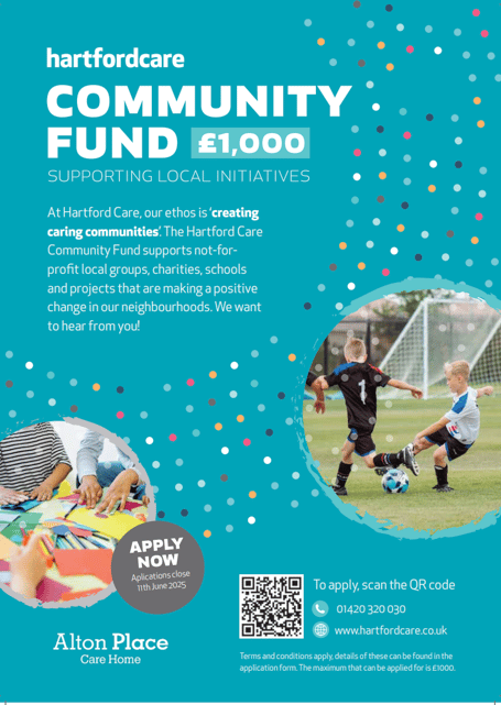 Hartford Care Community Fund poster, May 2025.