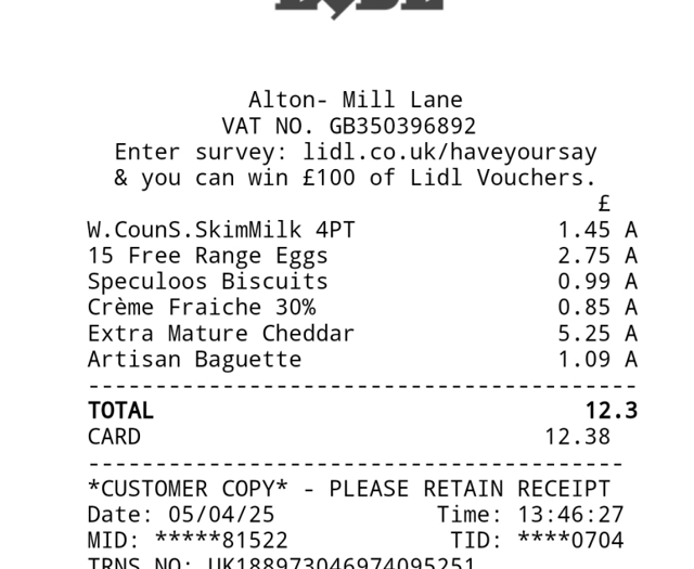 Lidl receipt crucial to overturning £85 Alton Sainsbury's parking fine
