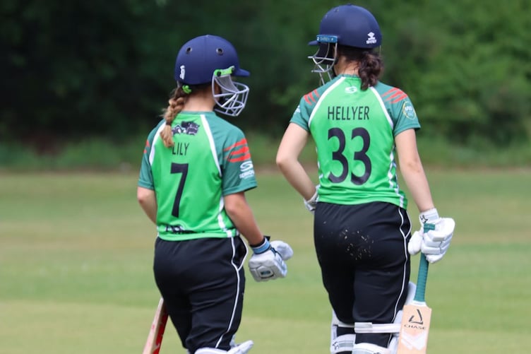 Petersfield's Lily George and Simone Hellyer both scored half-centuries against Sparsholt