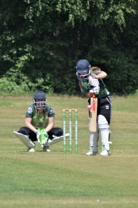 Lily George in action for Petersfield