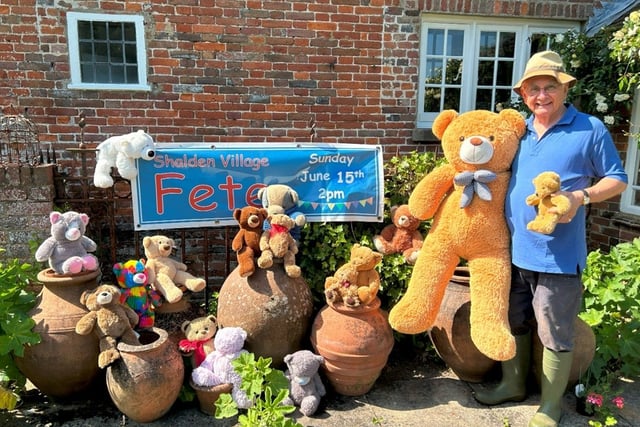 Win a teddy bear on coconut shy at Shalden's traditional village fete